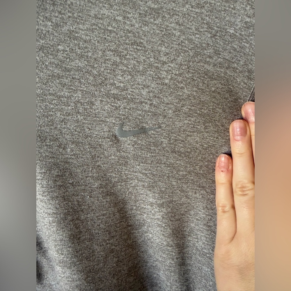 Nike Gray Dri-FIT Quarter-Zip Top - Picture 2 of 8